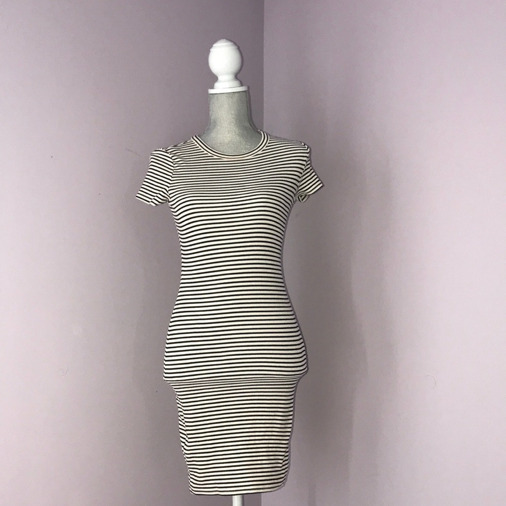 Tight fitted stripped dress